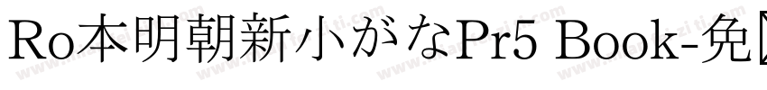 Ro本明朝新小がなPr5 Book字体转换